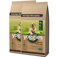 Yoggies jehněčí + bílá ryba 2 X 15 kg - výhodná cena